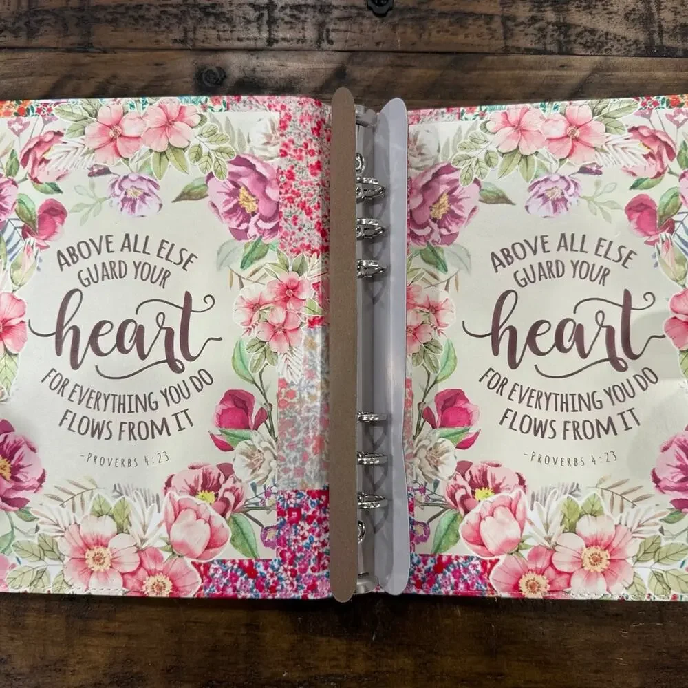 Proverbs Bible verse inspirational A5 Binder w/ matching paper